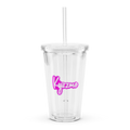 Kyzzme Plastic Tumbler w/straw