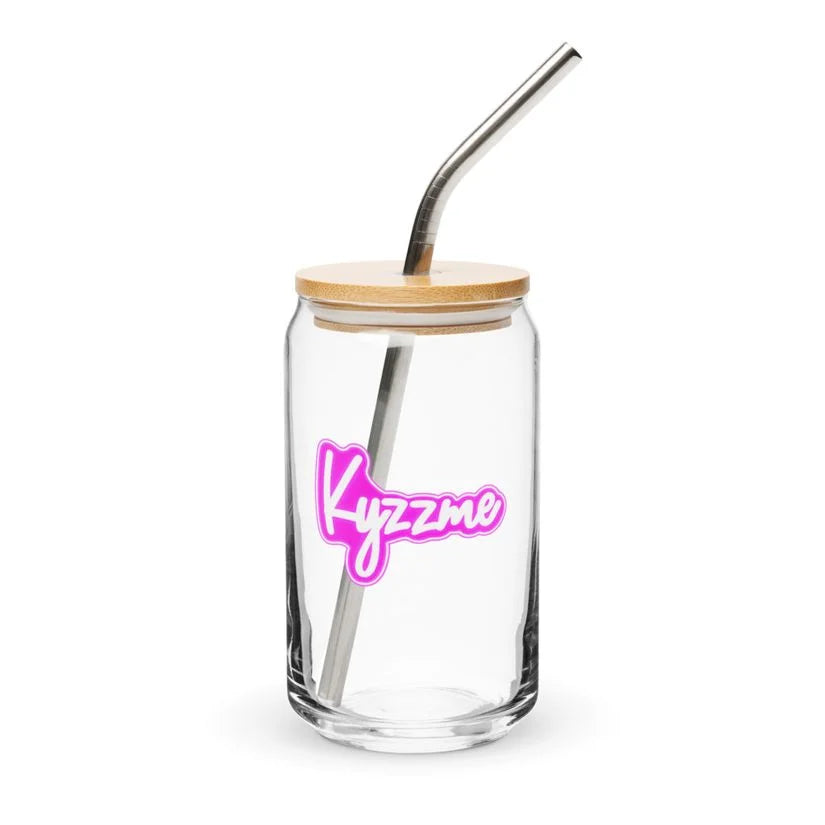 Kyzzme 16oz Jar w/straw