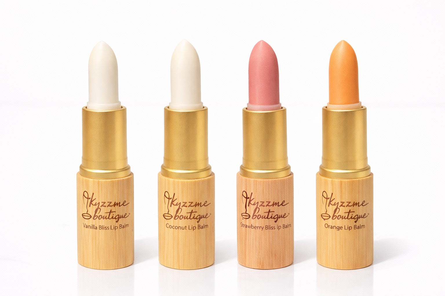 Bliss Bamboo  Set of 4 Lip Balm | Long-Lasting Hydration
