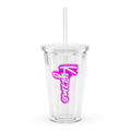 Kyzzme Plastic Tumbler w/straw