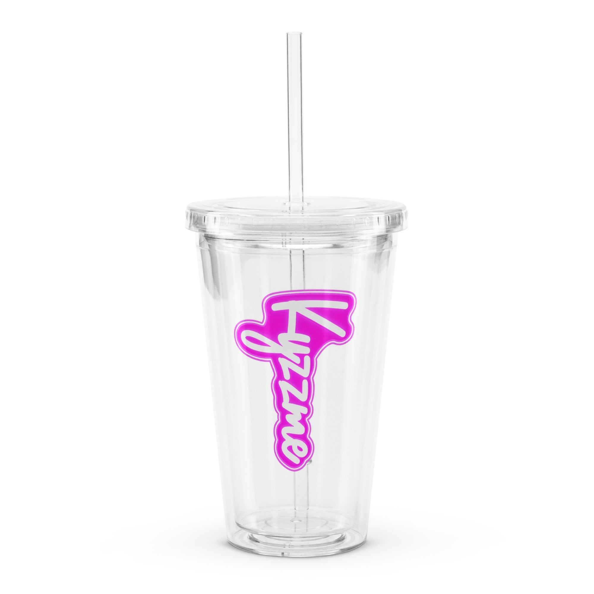 Kyzzme Plastic Tumbler w/straw