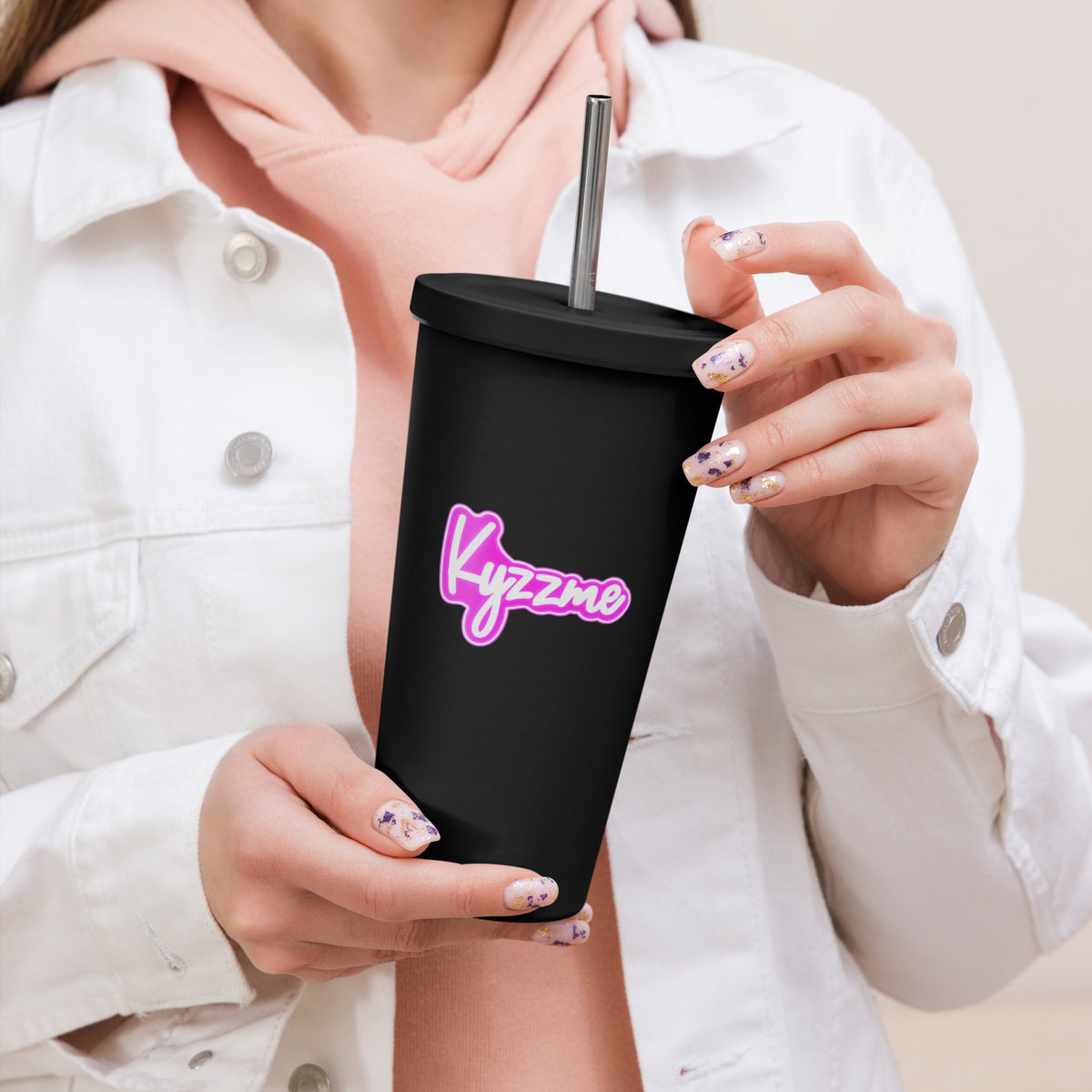 Kyzzme 20oz Tumbler w/straw